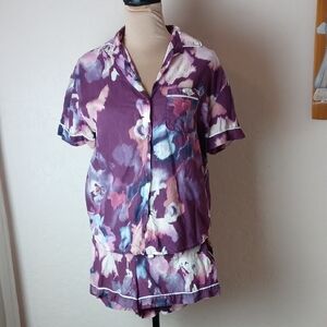 Stars Above Purple, Pink and White Two Piece Pajama Set